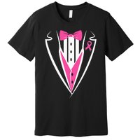 Tuxedo Breast Cancer Awareness Month  Premium T-Shirt