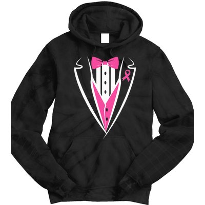 Tuxedo Breast Cancer Awareness Month  Tie Dye Hoodie