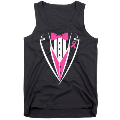 Tuxedo Breast Cancer Awareness Month  Tank Top