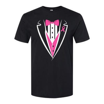 Tuxedo Breast Cancer Awareness Month  Softstyle CVC T-Shirt