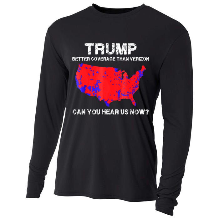 Trump Better Coverage Than Verizon Can You Hear Us Now Cooling Performance Long Sleeve Crew