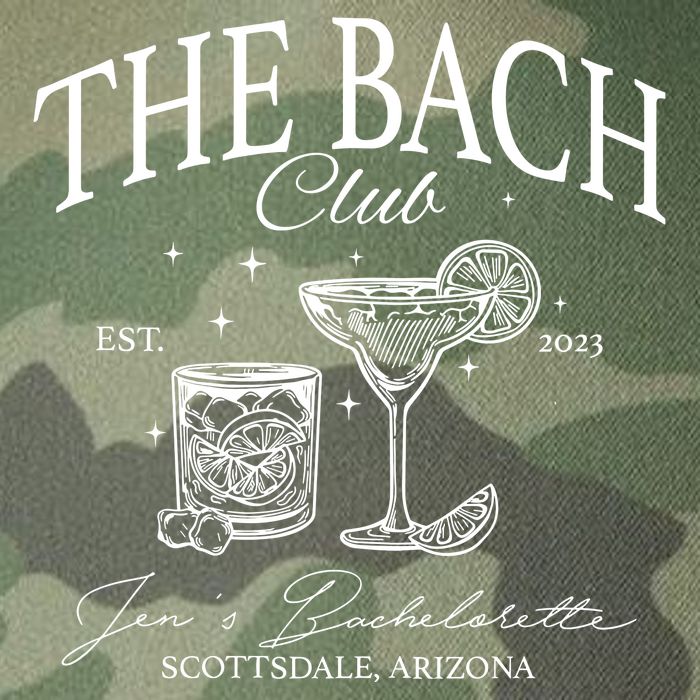 The Bach Club Custom Location Bachelorette Legacy Tie Dye Trucker Hat