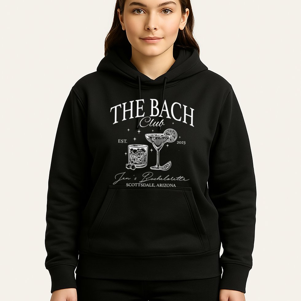The Bach Club Custom Location Bachelorette Hoodie