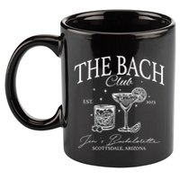 The Bach Club Custom Location Bachelorette 11oz C Handle Ceramic Mug