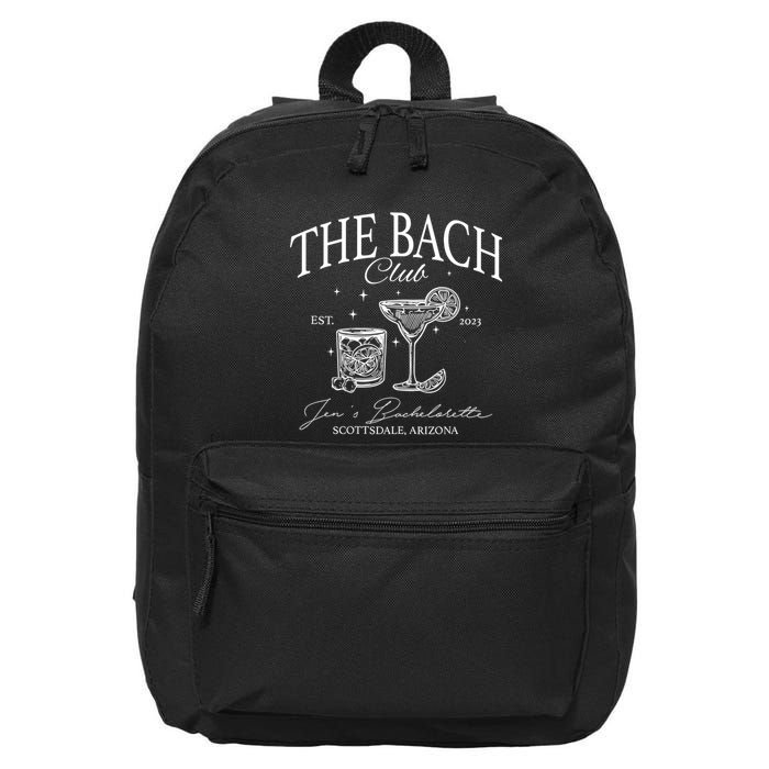 The Bach Club Custom Location Bachelorette 16 in Basic Backpack