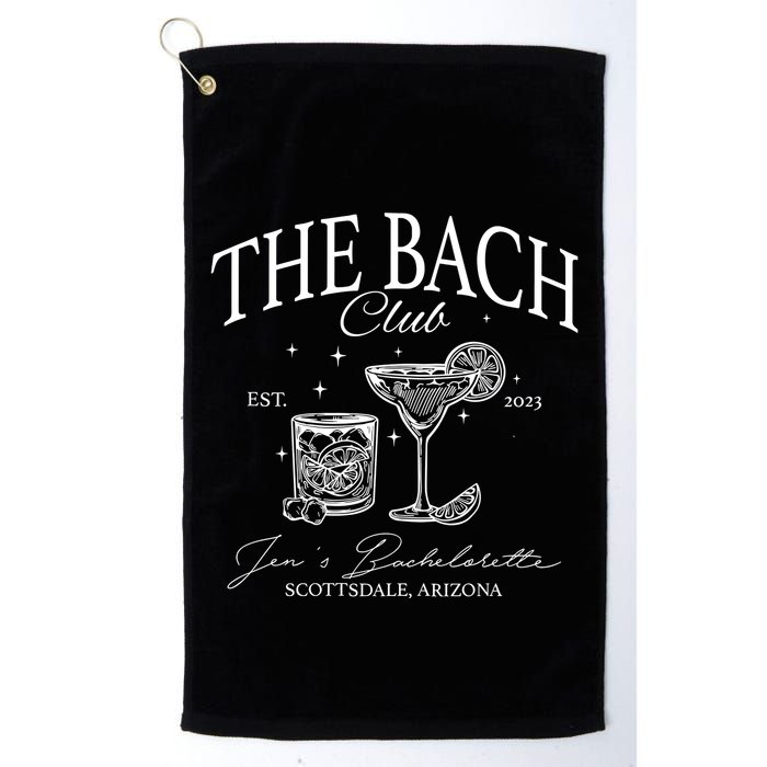 The Bach Club Custom Location Bachelorette Golf Towel