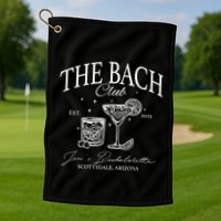 The Bach Club Custom Location Bachelorette Golf Towel