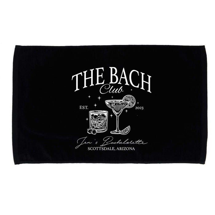 The Bach Club Custom Location Bachelorette Microfiber Hand Towel