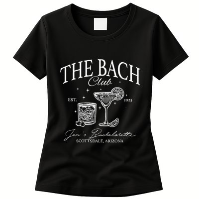 The Bach Club Custom Location Bachelorette Womens T-Shirt