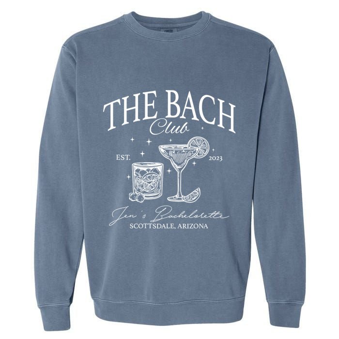 The Bach Club Custom Location Bachelorette Garment-Dyed Sweatshirt