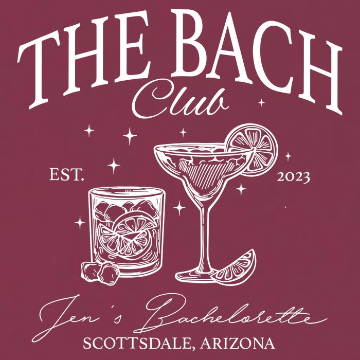 The Bach Club Custom Location Bachelorette 16oz Travel Tumbler