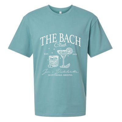 The Bach Club Custom Location Bachelorette Sueded Cloud Jersey T-Shirt