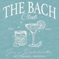 The Bach Club Custom Location Bachelorette Sueded Cloud Jersey T-Shirt