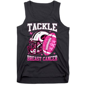 Tackle Breast Cancer Awareness Pink Ribbon Football Tank Top