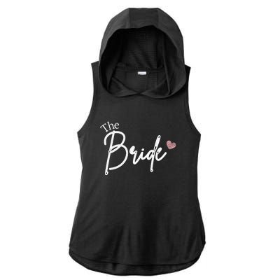 The Bride Cute Wedding Gift Ladies PosiCharge Tri-Blend Wicking Draft Hoodie Tank