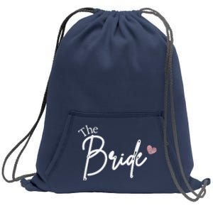 The Bride Cute Wedding Gift Sweatshirt Cinch Pack Bag