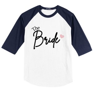 The Bride Cute Wedding Gift Baseball Sleeve Shirt