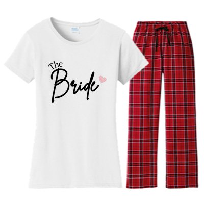 The Bride Cute Wedding Gift Women's Flannel Pajama Set