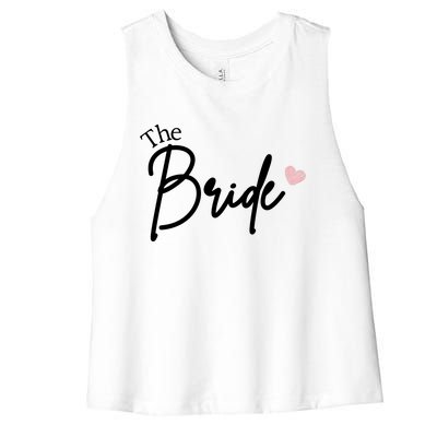 The Bride Cute Wedding Gift Women's Racerback Cropped Tank