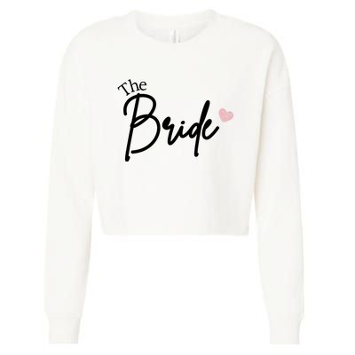 The Bride Cute Wedding Gift Cropped Pullover Crew