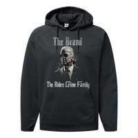 The Biden Crime Family Vintage Retro 2024 Republican Performance Fleece Hoodie