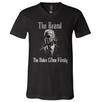 The Biden Crime Family Vintage Retro 2024 Republican V-Neck T-Shirt