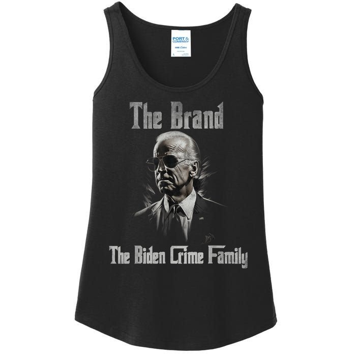 The Biden Crime Family Vintage Retro 2024 Republican Ladies Essential Tank