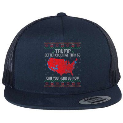 Trump Better Coverage Than 5g Flat Bill Trucker Hat