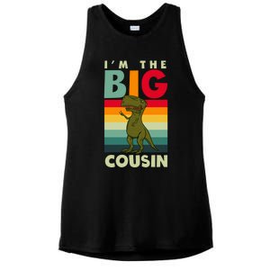 The Big Cousin Dinosaur Design Cousin Crew Gift Ladies PosiCharge Tri-Blend Wicking Tank