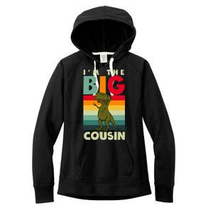 The Big Cousin Dinosaur Design Cousin Crew Gift Women's Fleece Hoodie