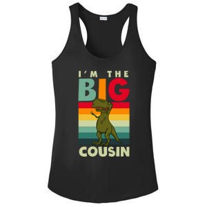 The Big Cousin Dinosaur Design Cousin Crew Gift Ladies PosiCharge Competitor Racerback Tank