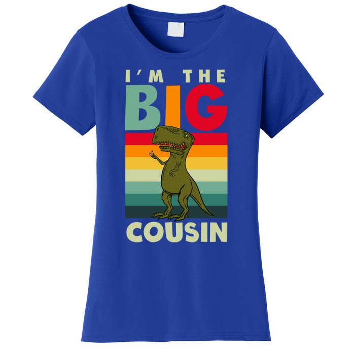 The Big Cousin Dinosaur Design Cousin Crew Gift Women's T-Shirt