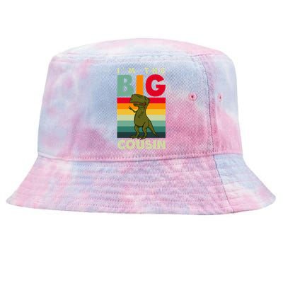 The Big Cousin Dinosaur Design Cousin Crew Gift Tie-Dyed Bucket Hat