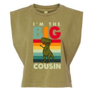 The Big Cousin Dinosaur Design Cousin Crew Gift Garment-Dyed Women's Muscle Tee