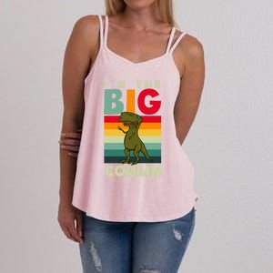 The Big Cousin Dinosaur Design Cousin Crew Gift Women's Strappy Tank