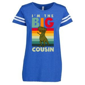 The Big Cousin Dinosaur Design Cousin Crew Gift Enza Ladies Jersey Football T-Shirt