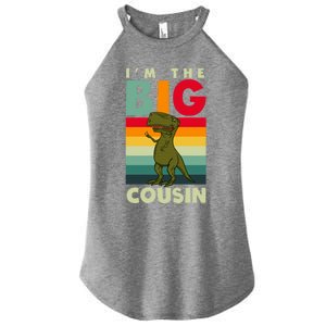 The Big Cousin Dinosaur Design Cousin Crew Gift Women's Perfect Tri Rocker Tank