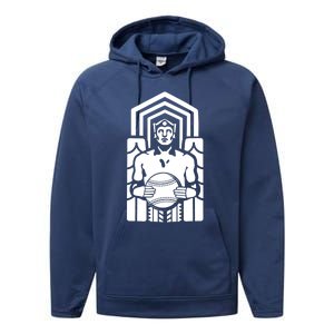 Traffic Bridge Cleveland Gift Performance Fleece Hoodie