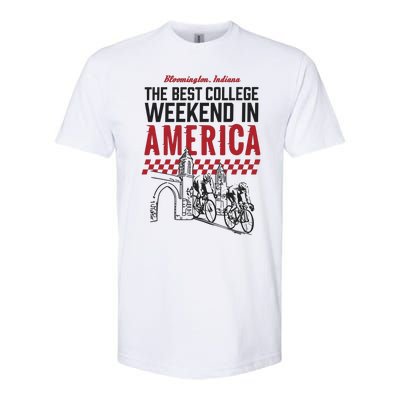 The Best College Weekend In America Bloomington Racing Club Softstyle CVC T-Shirt