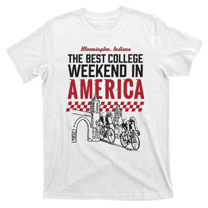 The Best College Weekend In America Bloomington Racing Club T-Shirt