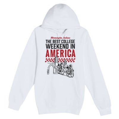 The Best College Weekend In America Bloomington Racing Club Premium Pullover Hoodie