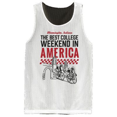 The Best College Weekend In America Bloomington Racing Club Mesh Reversible Basketball Jersey Tank