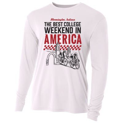 The Best College Weekend In America Bloomington Racing Club Cooling Performance Long Sleeve Crew