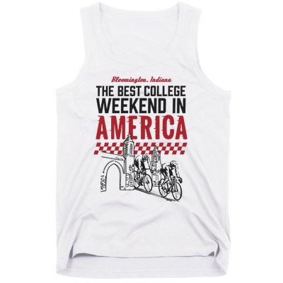 The Best College Weekend In America Bloomington Racing Club Tank Top