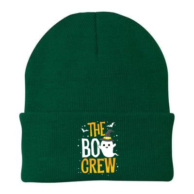 The Boo Crew Halloween Ghost Trick Treat Outfit Squad Team Knit Cap Winter Beanie