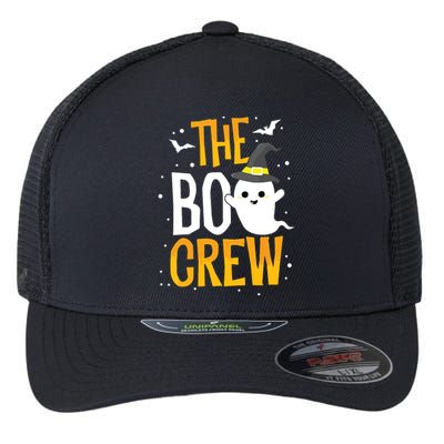 The Boo Crew Halloween Ghost Trick Treat Outfit Squad Team Flexfit Unipanel Trucker Cap