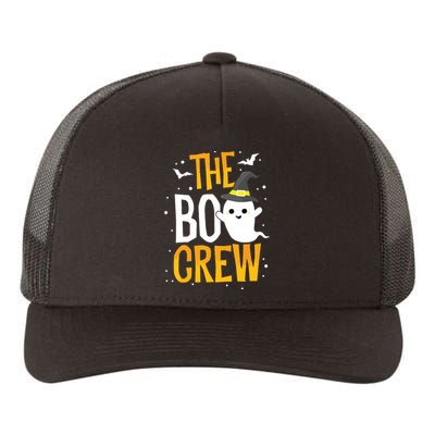 The Boo Crew Halloween Ghost Trick Treat Outfit Squad Team Yupoong Adult 5-Panel Trucker Hat