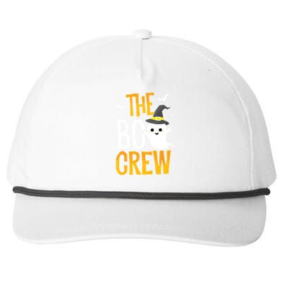 The Boo Crew Halloween Ghost Trick Treat Outfit Squad Team Snapback Five-Panel Rope Hat