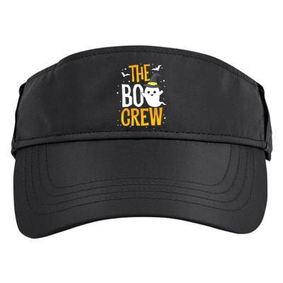 The Boo Crew Halloween Ghost Trick Treat Outfit Squad Team Adult Drive Performance Visor