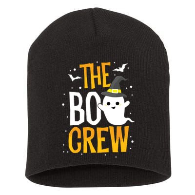 The Boo Crew Halloween Ghost Trick Treat Outfit Squad Team Short Acrylic Beanie